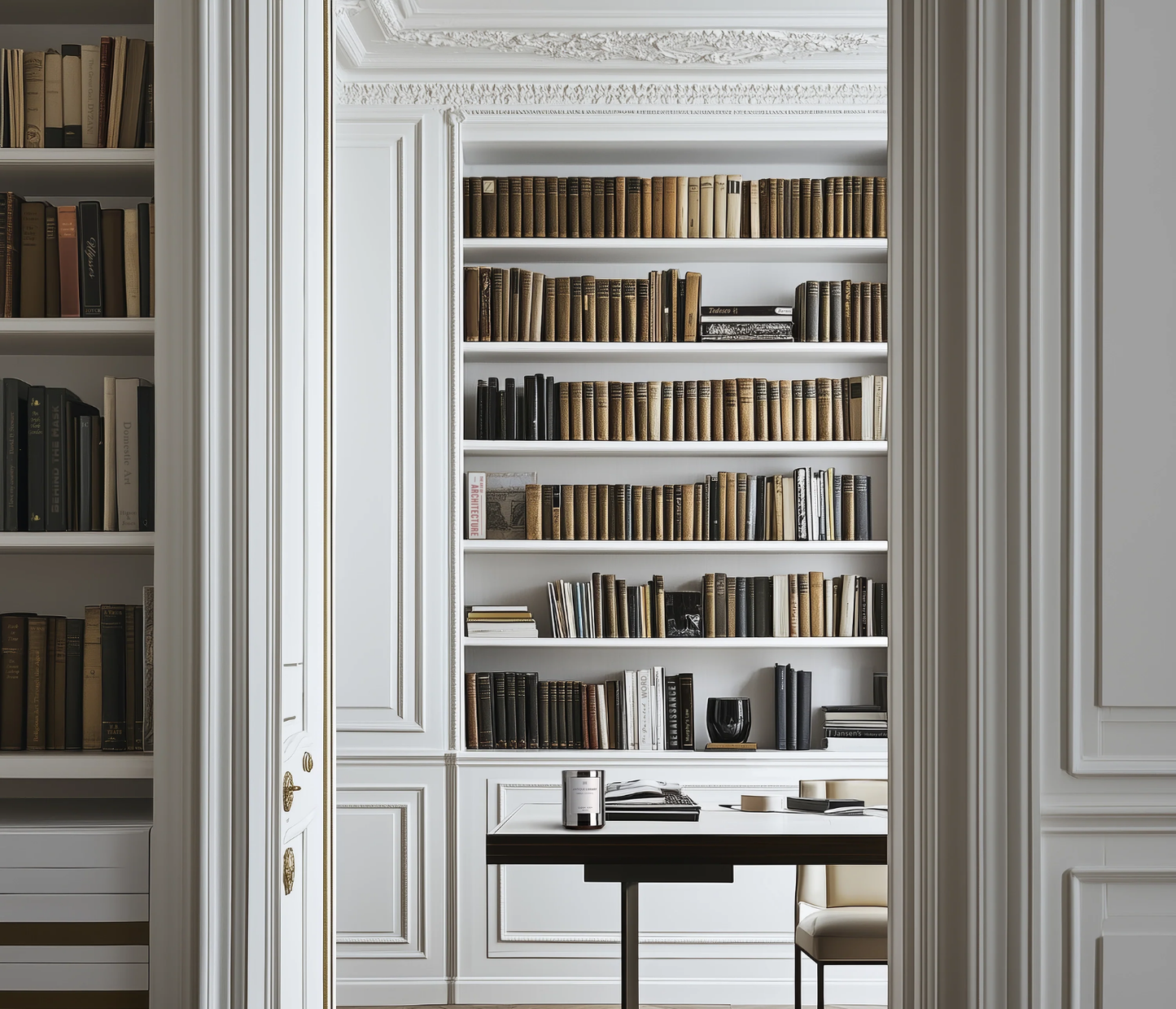 Antique Library Candle